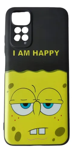 Estuche Case Funda Bob Esponja Serio Para Redmi Note11