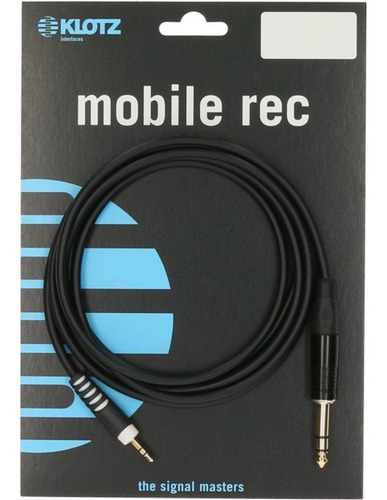 Klotz Mobile Rec Asmj0150 Cable Miniplug Trs A Plug De 1,5m