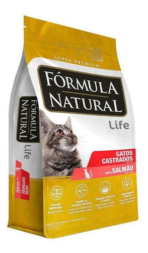 Ração Fórmula Natural Gatos Adultos Castrados Salmão 7 Kg