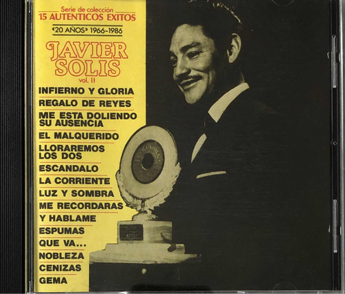 Javier Solís Cd. 15 Autenticos Éxitos Vol. 2