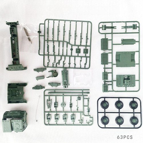 1/72 VehĂculos Tanque Chinos Modelo 4d Kit De Verde