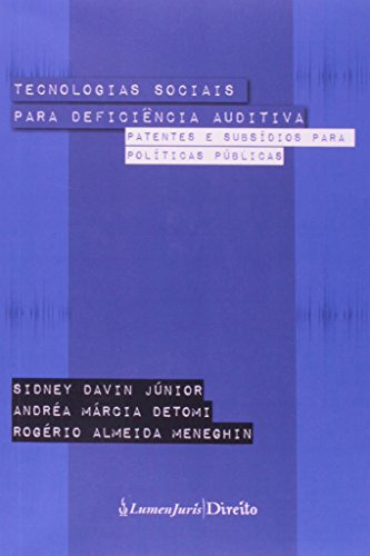 Libro Tecnologias Sociais Para Deficiência Auditiva Patentes