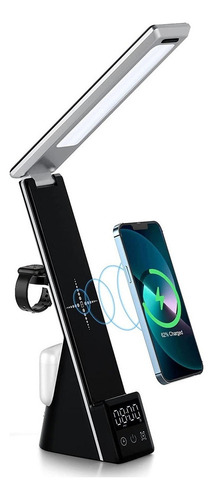 * Lámpara De Escritorio Led Con Cargador Inalámbrico