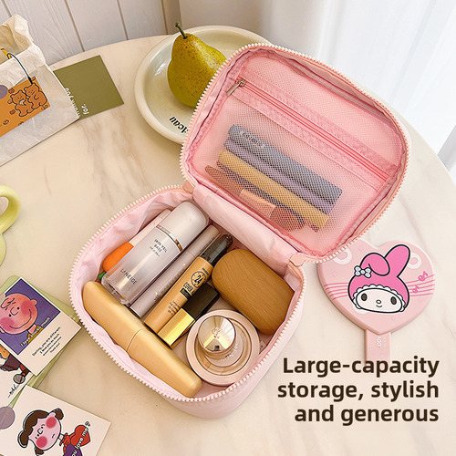 Cartoon Style Down Storage Bag High Capacity Makeup
