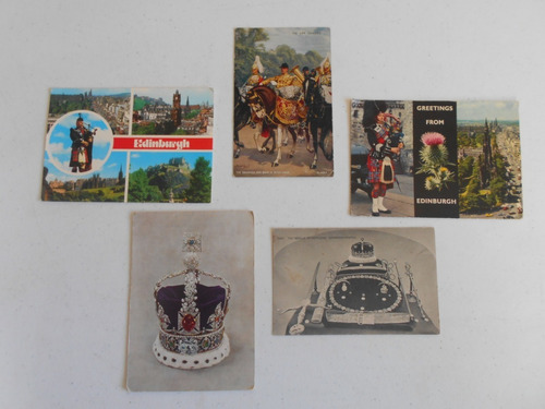 5 Postales Antiguas De Gran Bretaña.
