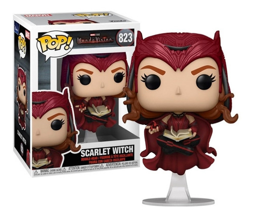 Boneco Funko Pop Wanda Scarlet Witch 823 Wandavision Marvel