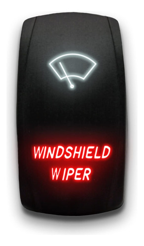 Windshield Wiper - Blanco / Rojo - Laser E B09xyw1ydk_120424
