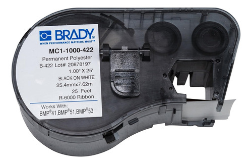 Brady - 131595 Mc1-1000-422 Labels For Bmp53/bmp51 Printers