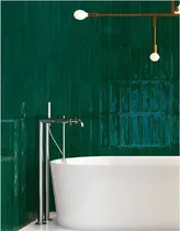 Comprar Cerámica Acuarela Azulejo 7.7x30 Iceland Verde Ingles Pared