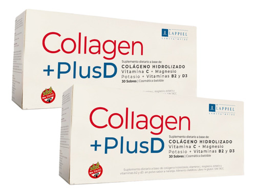 Colageno Plus D Potasio Magnesio Vitamina C Y D3 60 Sobres