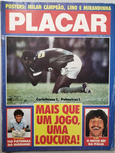 Revista Placar Nº 646 - Maio 1988 - Completa Com Posters