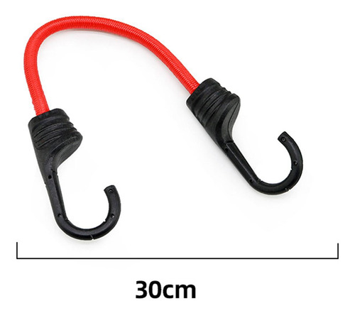 Cordão Elástico Para Bagagem De Bicicleta, Vermelho 30cm