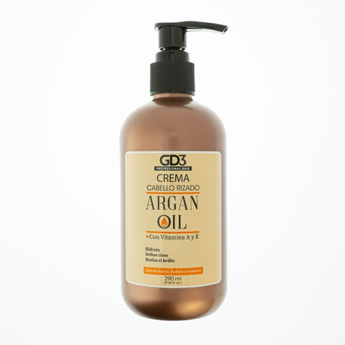 Crema Para Rizos Con Aceite De Argán Gd3 290 Ml