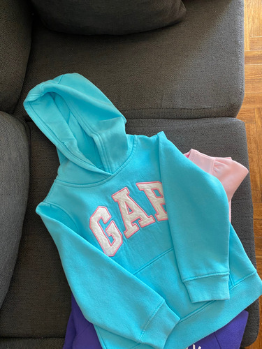 Buzo Gap Hoodie Nena Aqua Talle 5 Años