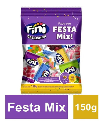 Fini Festa Mix Balas Variadas Original Mini Pacotinhos - Nfe