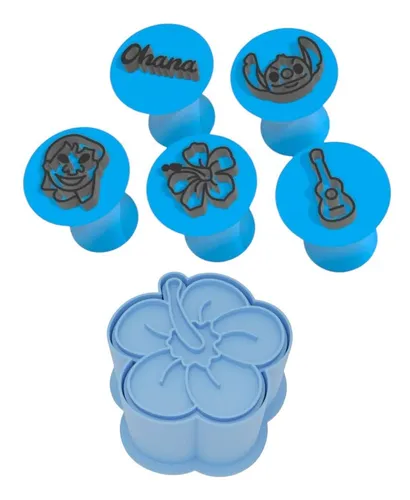 comprar Kit Ejetor Doce Carimbo Marcador Brigadeiro Stitch Lilo Surf