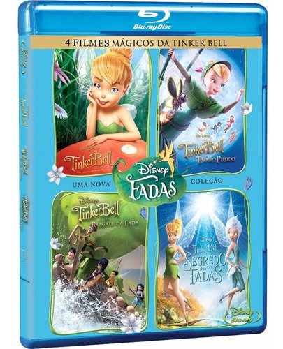 Tinker Bell Sininho Fada Disney Box Blu-ray 4 Discos Lacrado