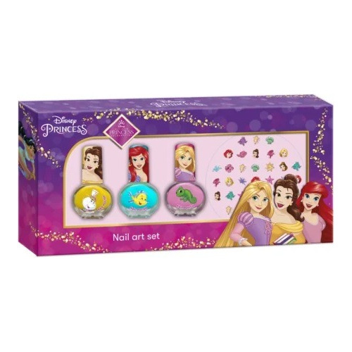 Set De Esmaltes Y Stickers Para Niñas Disney Princess