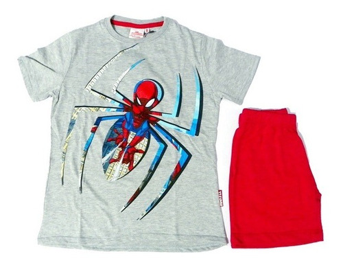 Pijama Niños Manga Corta Spiderman Hombre Araña Marvel Sale