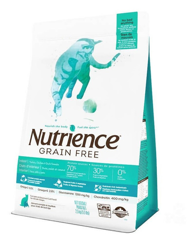 Nutrience Grain Free Indoor Gatos 2,5 Kg