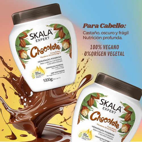Mascarilla Skala 2 En 1 Chocolate Nutre Y Repara 1000g