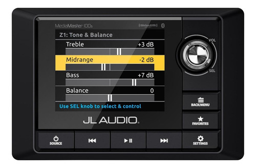 Autoestéreo marino JL Audio MediaMaster MM100s con USB y bluetooth