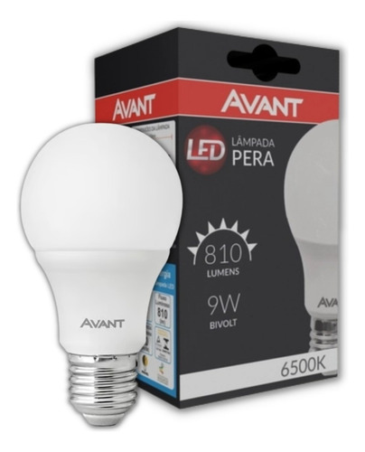 Kit 20 Lâmpada Led 9w Bulbo E27 6500k Branco Frio Luz Branco-frio 127/220v