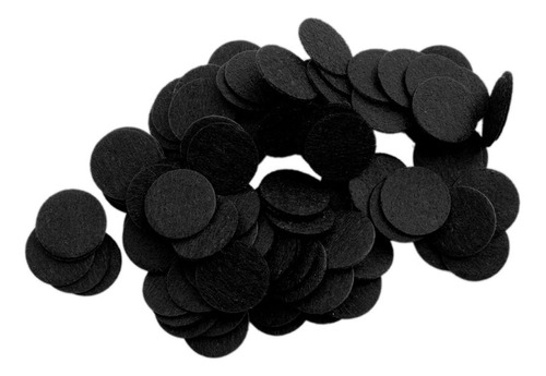 100 Circulo Fieltro Rigido Negro 1 