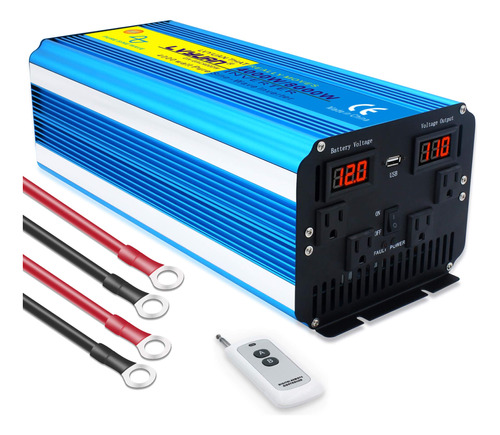 Cantonape Inversor De Onda Sinusoidal Pura De 4000 W, Invers