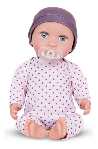 Muñeca Bebé Recién Nacida 35 Cm Ojos Azules Y Cuerpo Suave