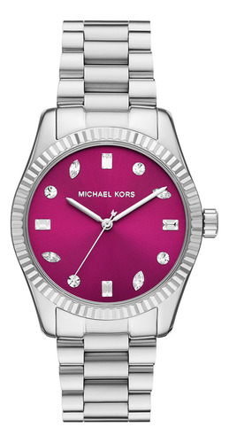 Michael Kors Mujer Michael Kors Mk7443 Lexington Color de la correa Plateado Color del bisel Plateado Color del fondo Lila