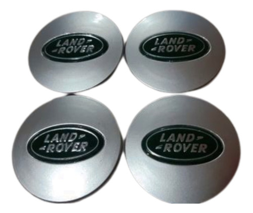 4 Tapas Central Llanta Land Rover 63mm Gris-verde