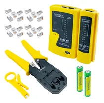 Comprar Kit Testador De Cabo Rj45 Rj11 Alicate De Crimpar Decapador