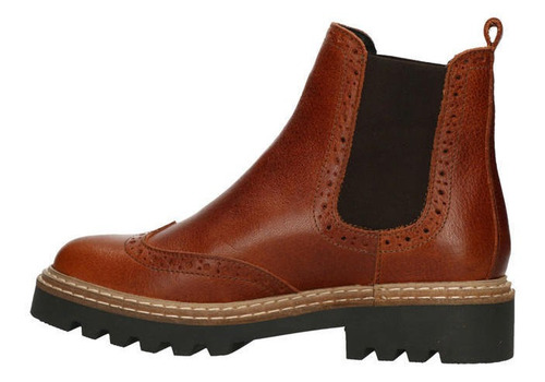 Zapato De Vestir Bullboxer Botín De Cuero Elsie-6-64-brandy