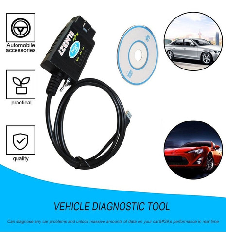 Escáner De Diagnóstico Modificado Usb De Elm327 Forscan Obd2