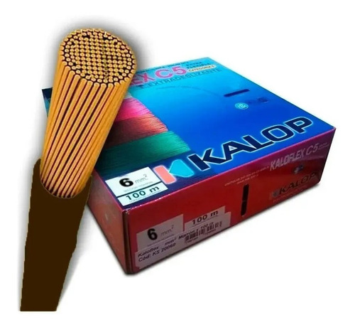 Cable Unipolar Kalop Kaloflex 6mm X 100mtrs Normalizado Iram