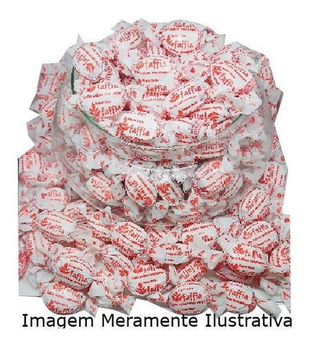 Balas Fáffias 1 Pacote Sabor Morango Com Unha De Gato Brinde