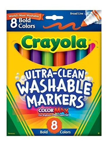 Marcadores Lavables Crayola 8 Colores.