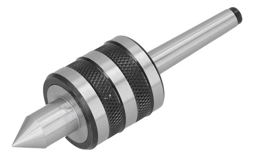 Morse Mt1 Live Center Taper, Estampado Negro, Giratorio