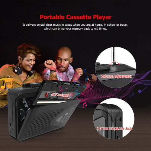 Imagen 4 de 8 de Reproductor De Casete Tonivent Ton009 Con Radio Am/fm