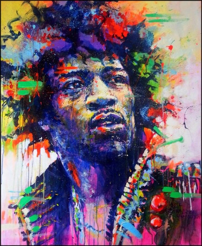 Poster Grande Jimi Hendrix 60x80cm Arte Para Decorar Sala