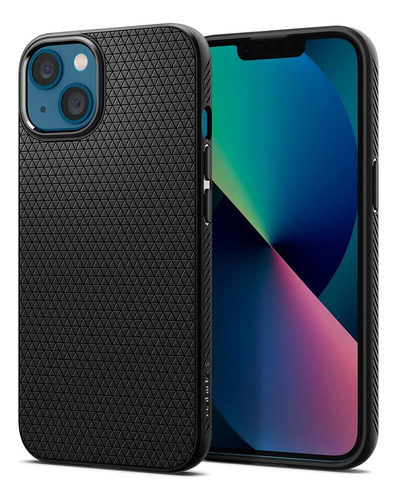 Funda Para iPhone 13 Mini 5.4 Fina Liviana Mate Negra