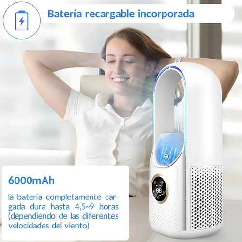Ventilador Frio Portátil Enfriador Aire Acondicionado 500ml