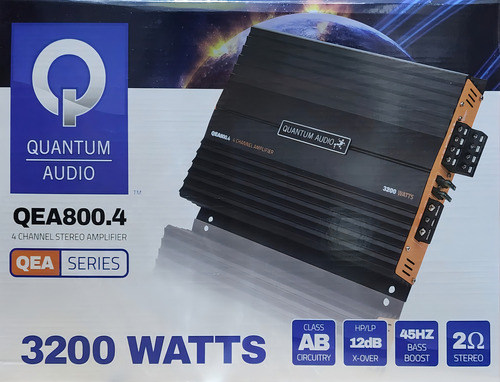 Amplificador 4 Canales Quantum Audio Qea800.4 3200w Clase Ab