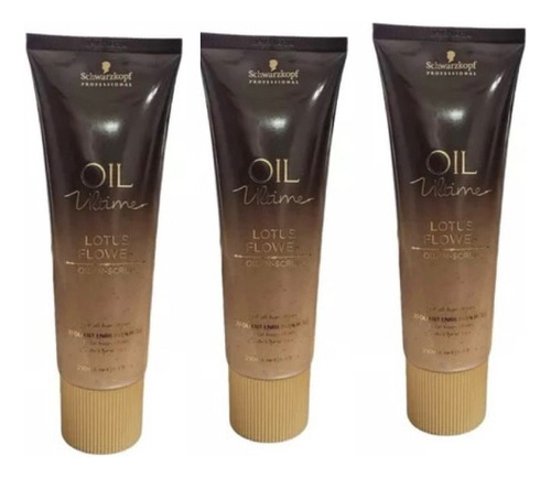 Exfoliante Con Aceite De Flor De Loto Oil Schwarzkopf X3