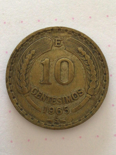 Moneda Chile 10 Centésimos 1965