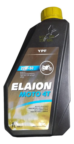 Aceite Elaion 20w50 4t Moto Mineral 4 Tiempos Zeta Motos