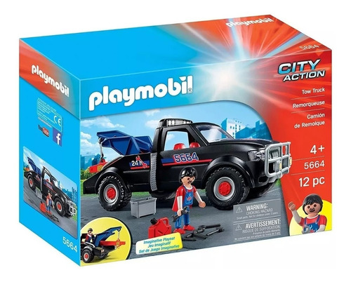 Figura Armable Playmobil City Action Camión De Remolque 3+ Cantidad de piezas 12