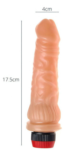Vibrador Dildo Consolador Realista Americano Venoso 17.5x4cm Color Piel