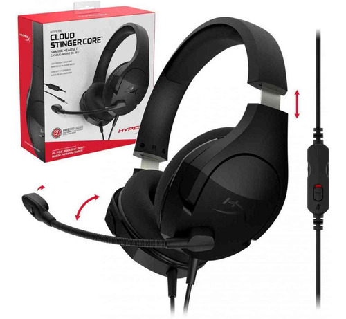 Diadema Gamer Con Mic Hyperx Cloudstingercore Hx-hscsc2-bkww